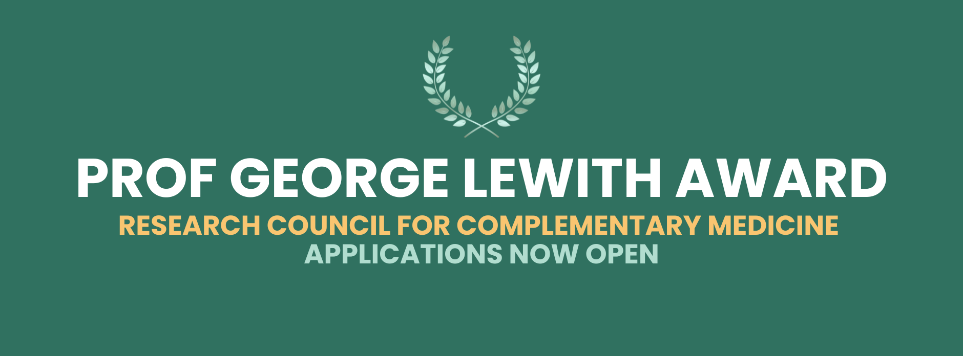 george lewith award