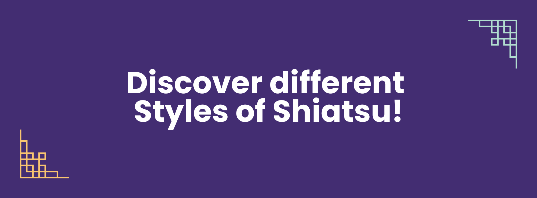 styles of shiatsu