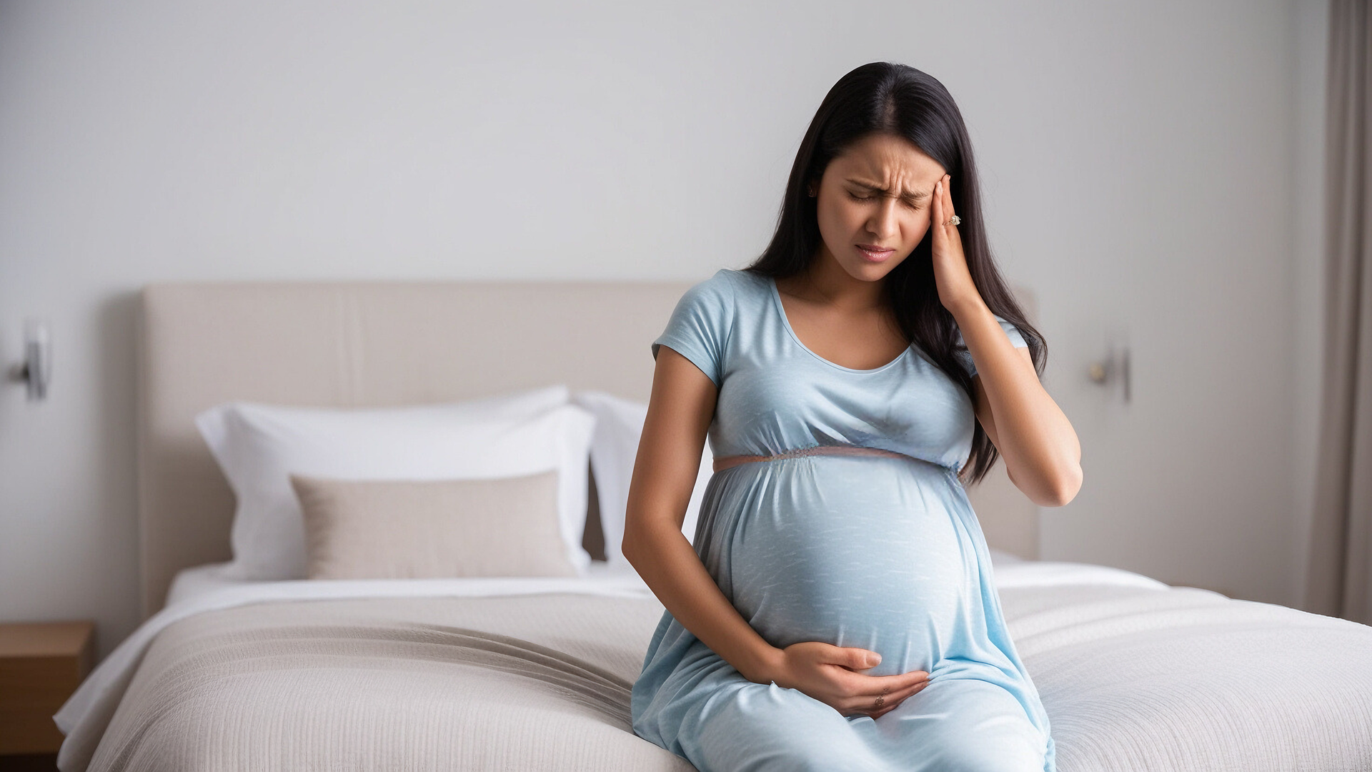pregnant woman with migraine