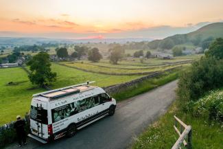 The Shiatsu Bus with views over Bakewell