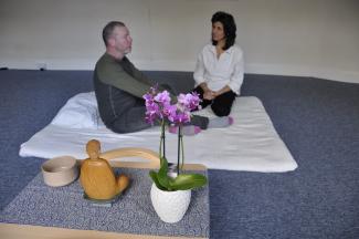 Listening to the client before Shiatsu session