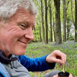 Kim, bluebells . . . and coffee