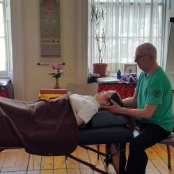  Clive treating a client