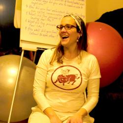 Ruth Patrizzi teaching Movement Shiatsu